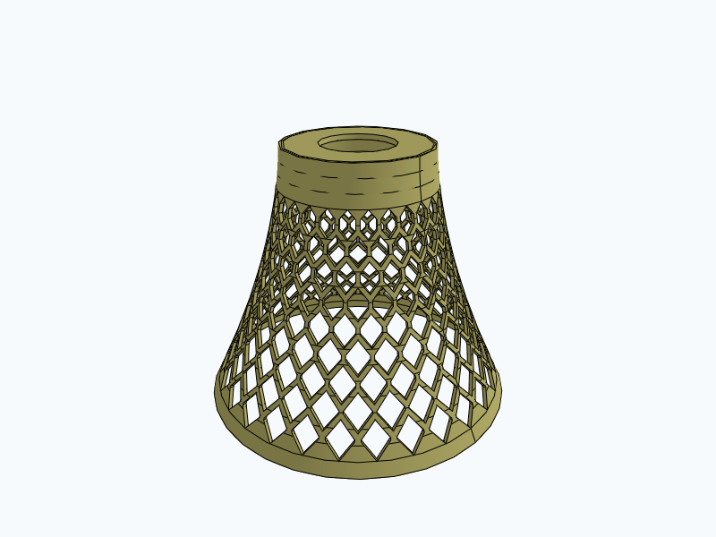 Hex Pattern Lampshade