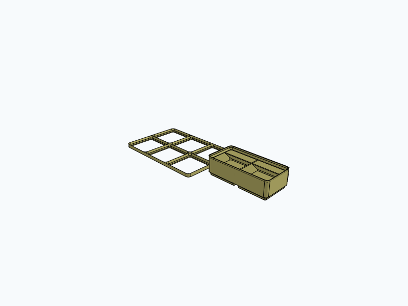 Gridfinity Bin and Baseplate